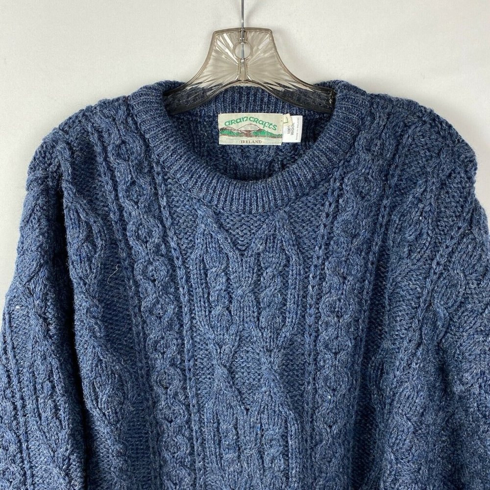 Arancrafts Irish Fishermans Lucky Cable Knit Wool - Picture 2 of 4